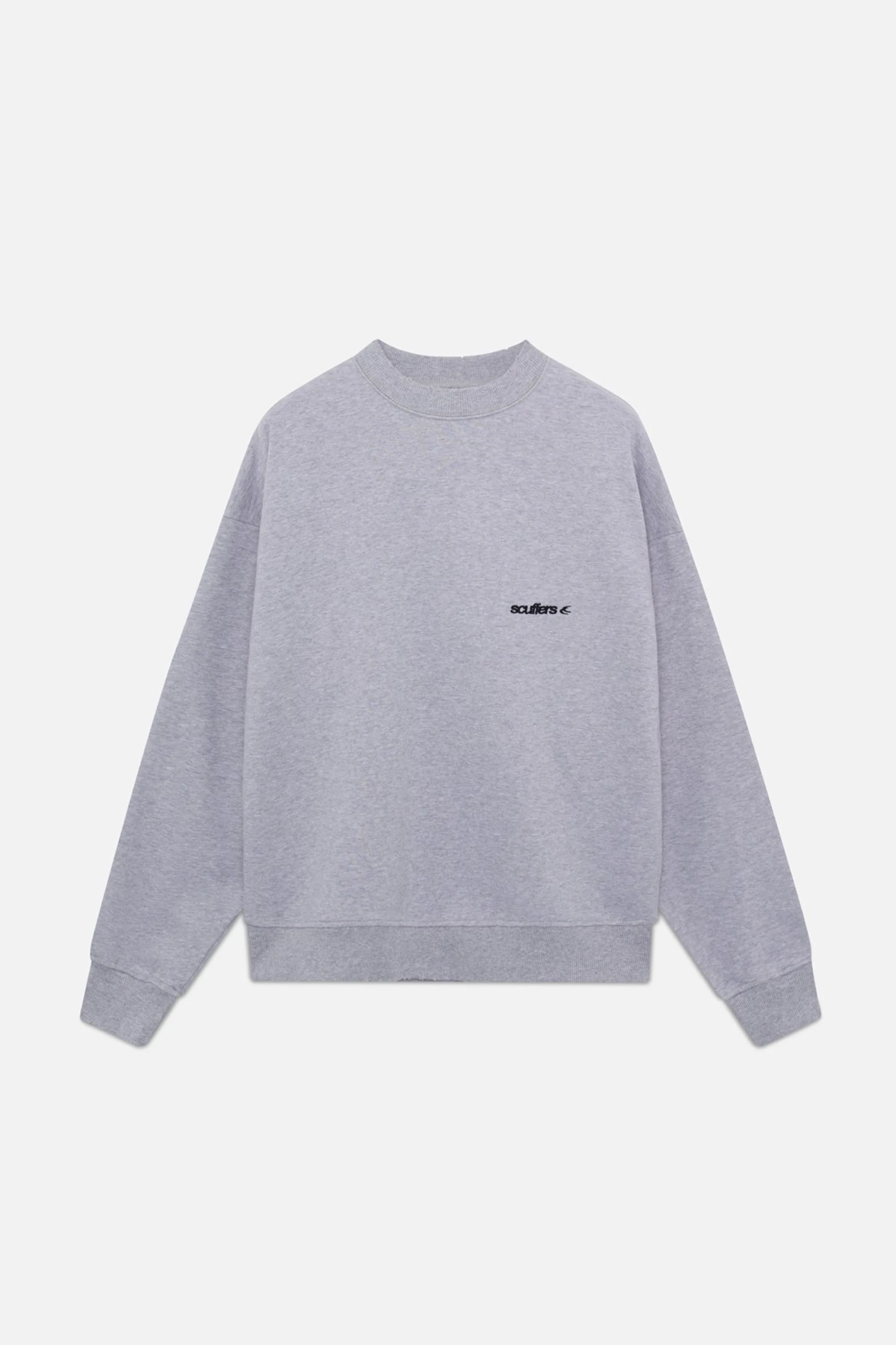 Flash Sale Basic Grey Crewneck Women Crewneck