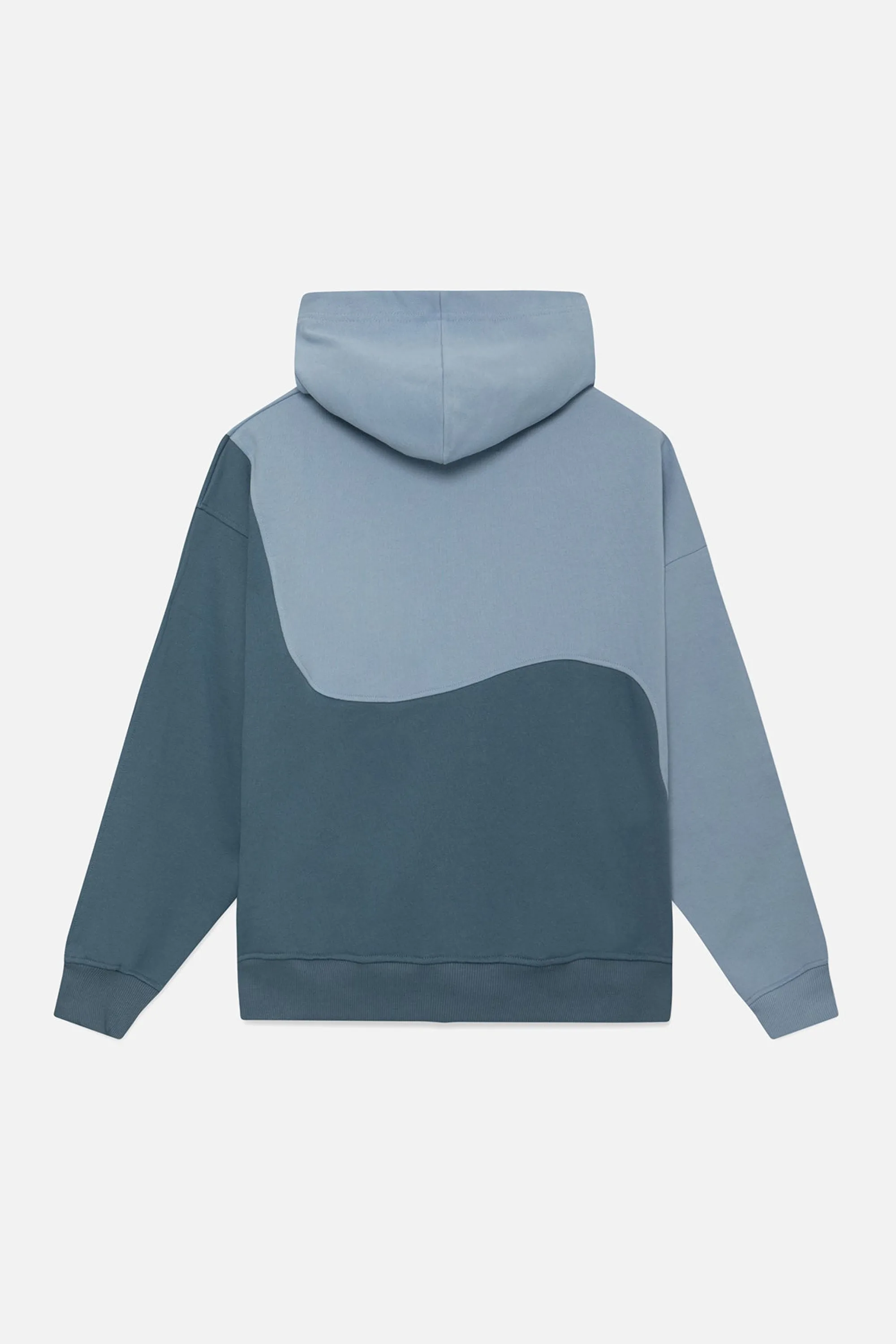 Outlet Double Color Hoodie Blue Women Hoodies