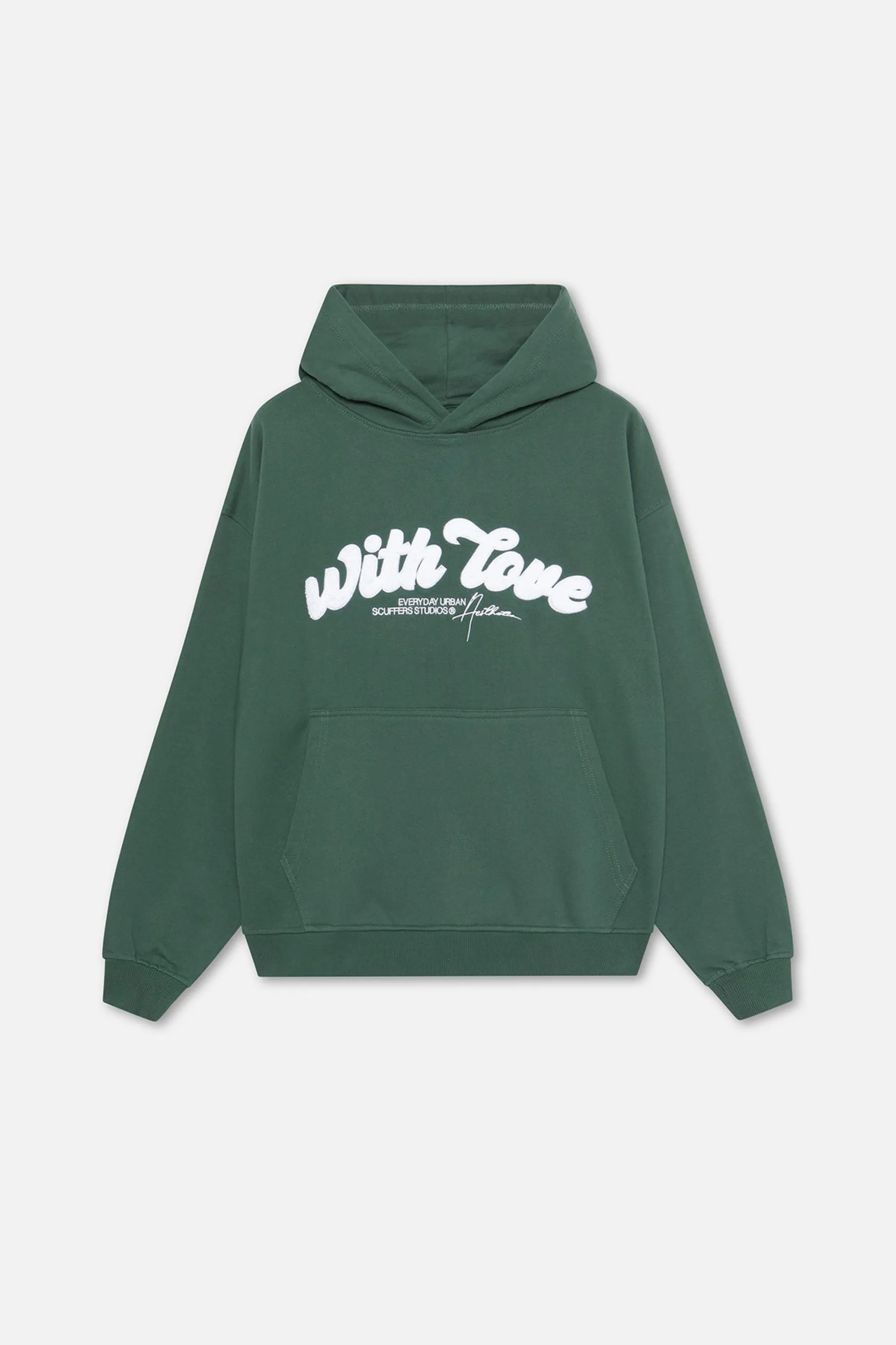 Hot Green Oval Hoodie Women Hoodies