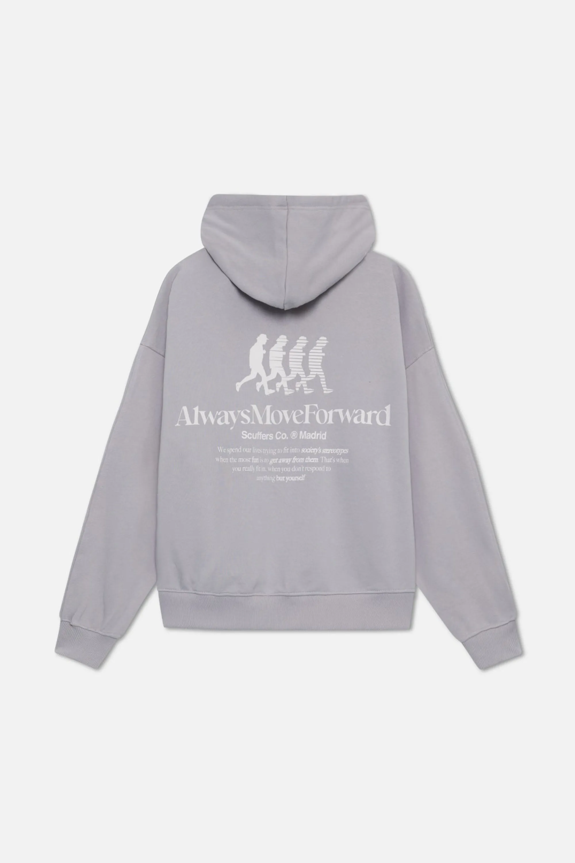 Discount Move Forward Hoodie Light Grey Women Hoodies