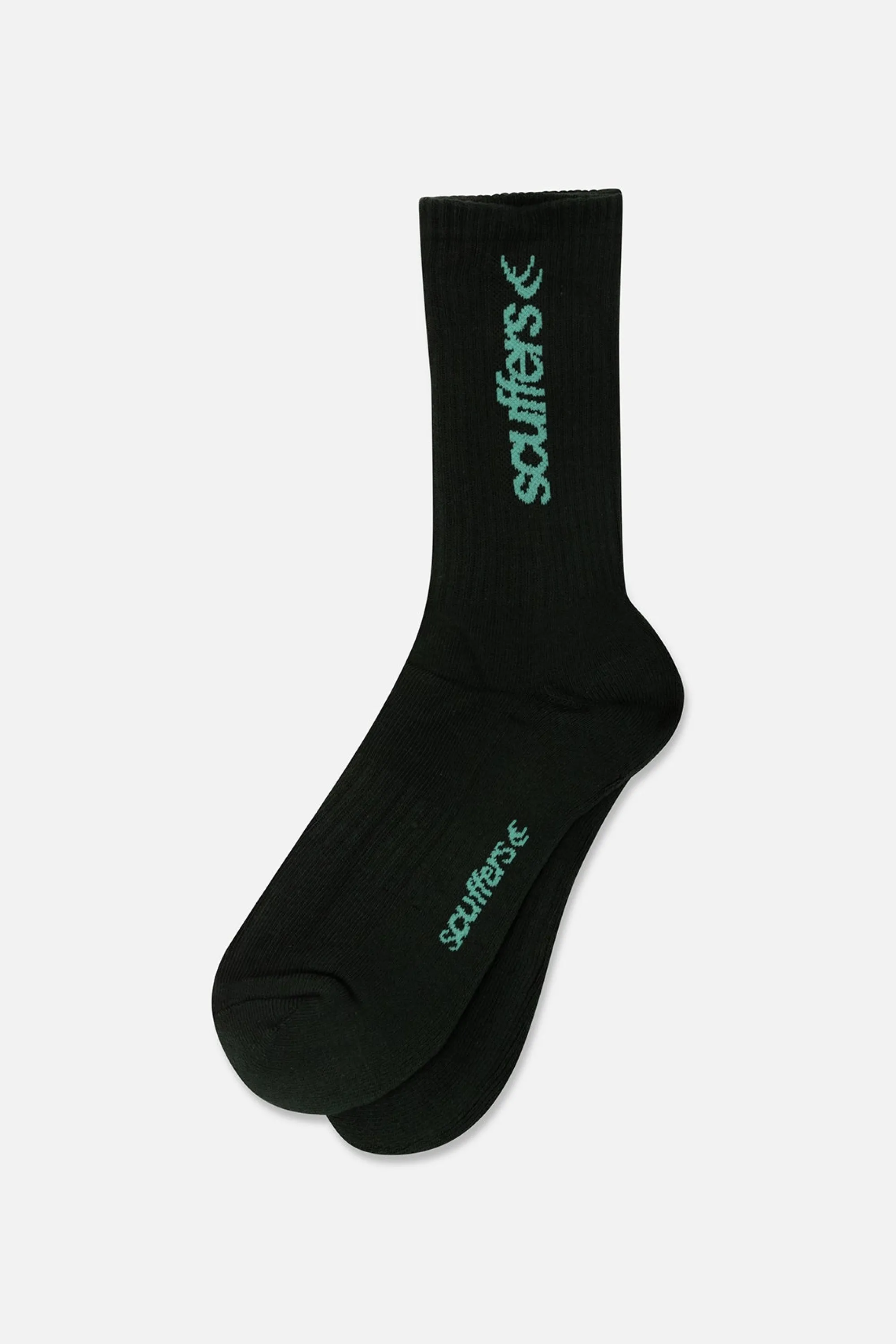 Shop Basic Green Socks Women Underwear