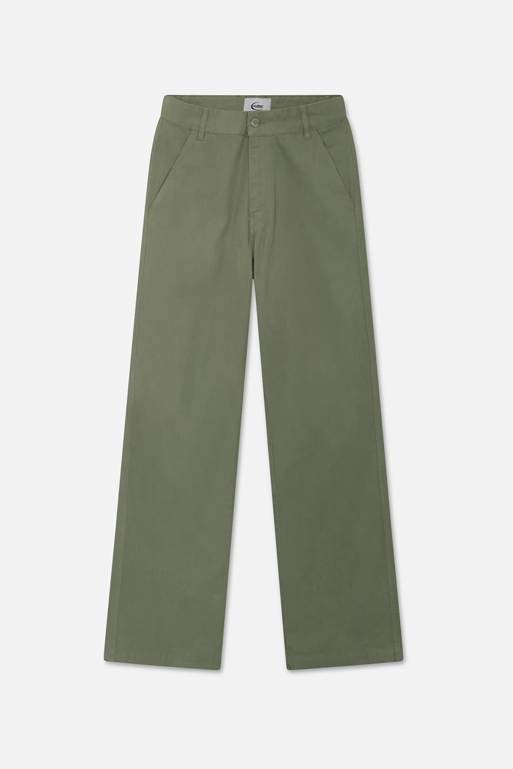 Cheap Straight Pants Green Women Pants