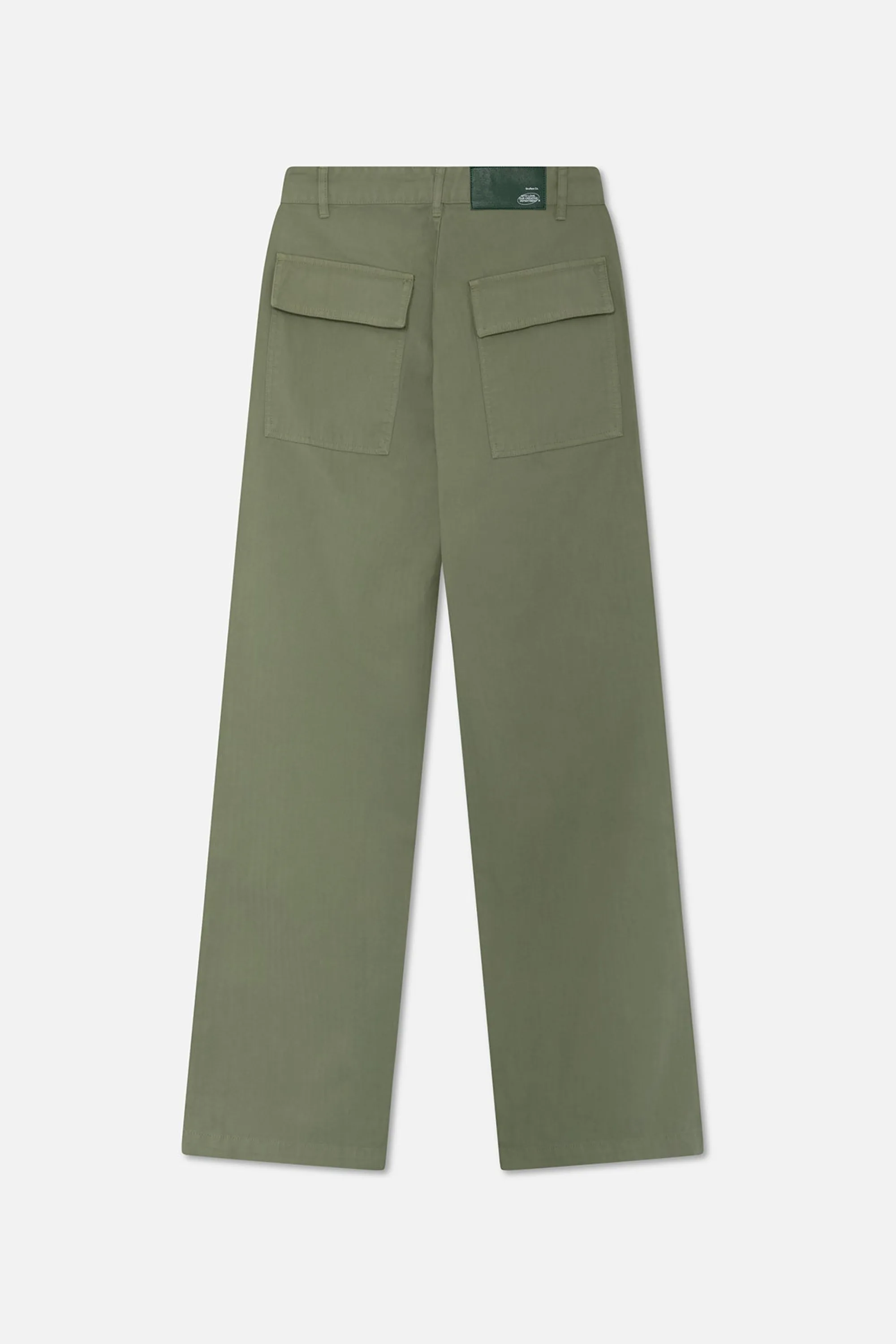 Cheap Straight Pants Green Women Pants